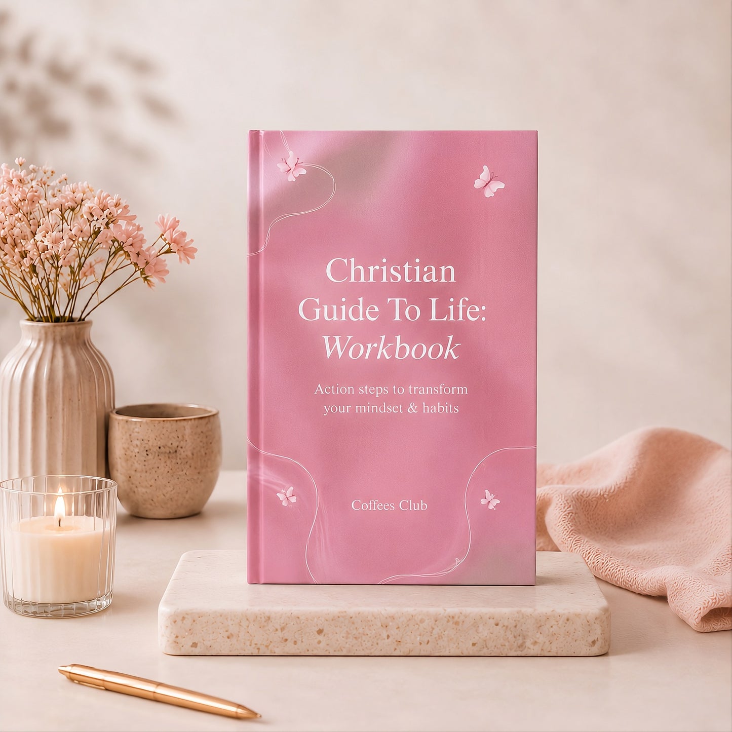 Christian Personal Growth Workbook with guided exercises and biblical principles